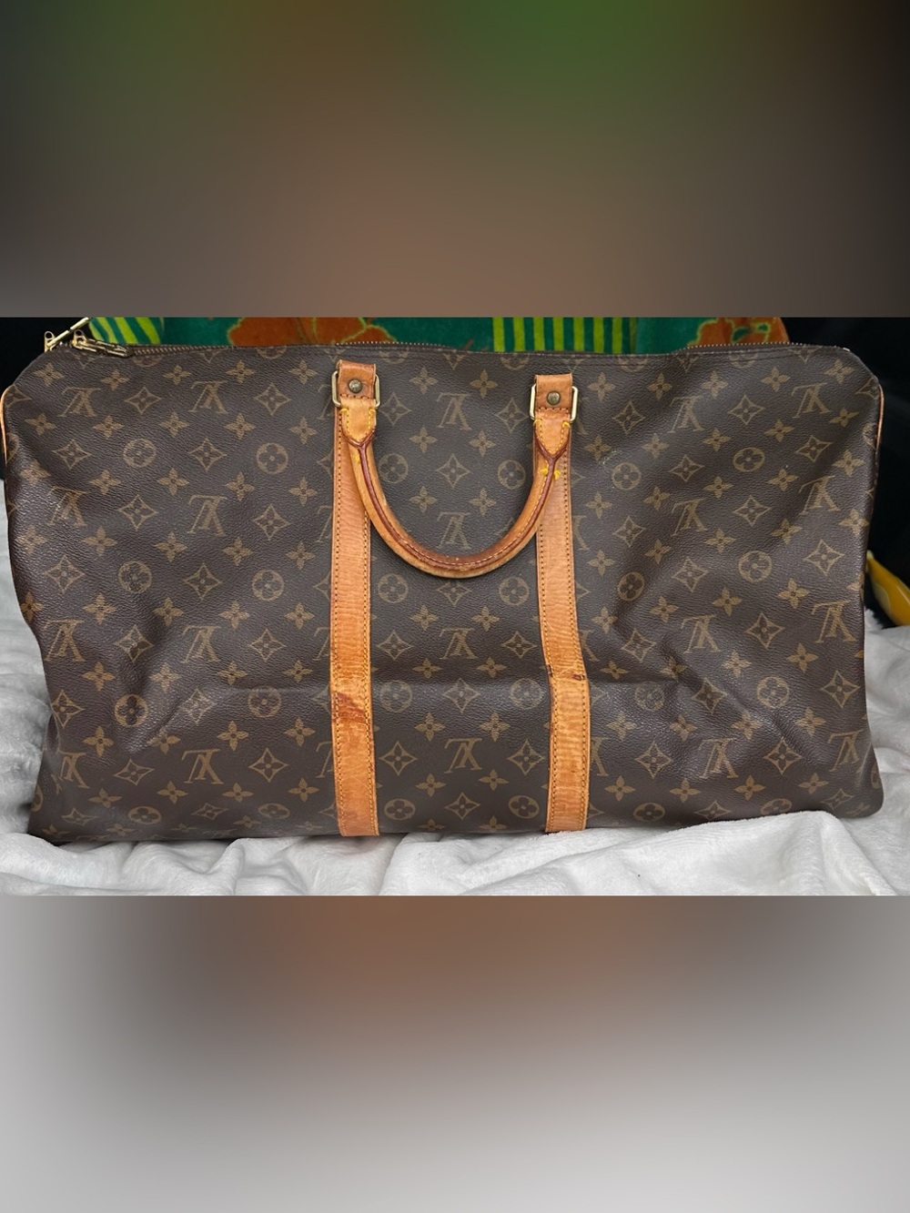 ✨ AUTHENTIC LOUIS VUITTON KEEPALL 55 MONOGRAM TRAVEL BAG ✨